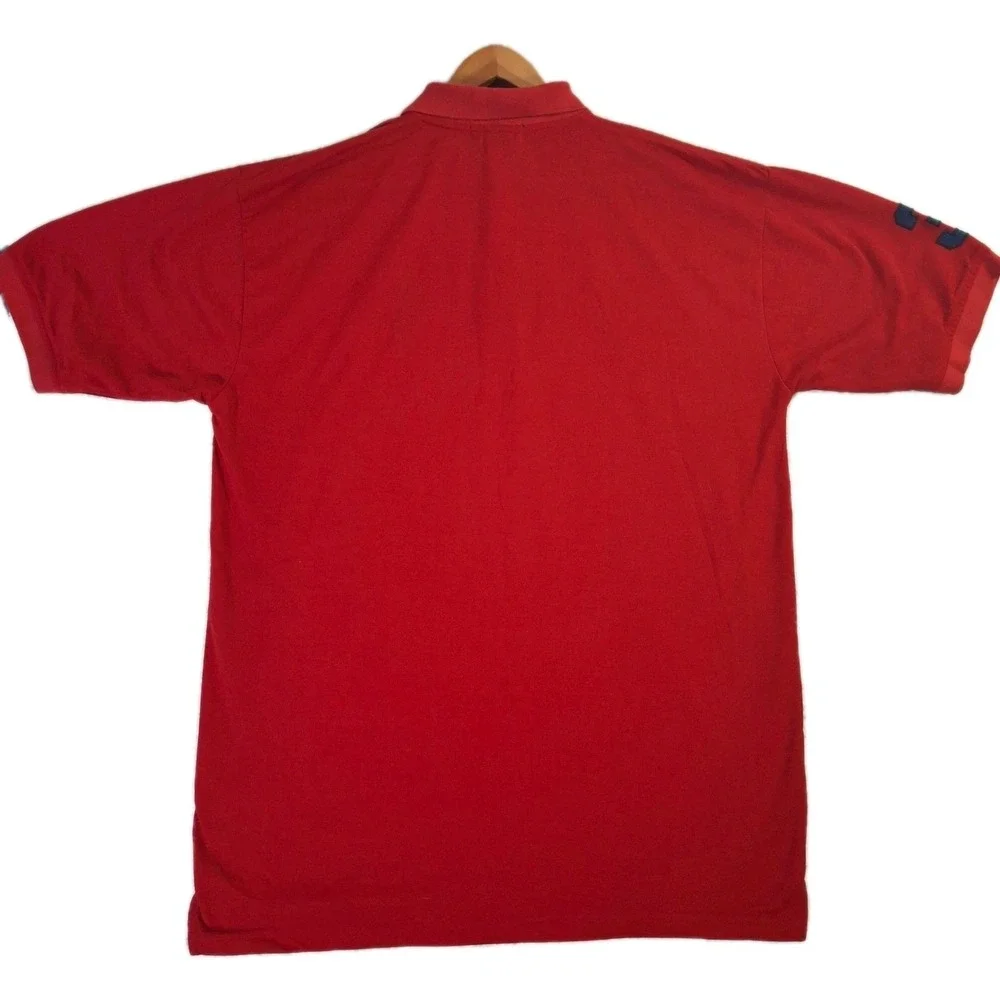 Polo Ralph Lauren Mens 2XL* Red Big Pony Short Sleeve Cotton Mesh Polo Shirt